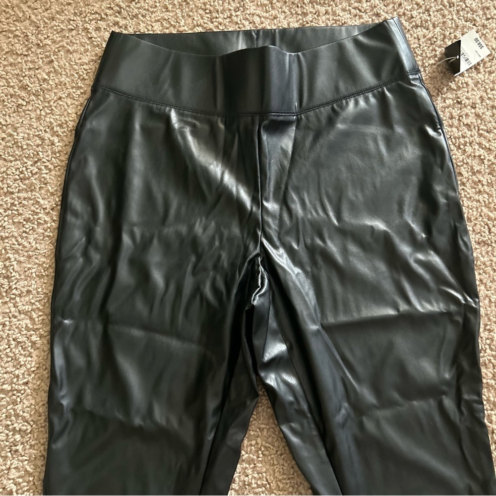 INC International Concepts | High Rise Faux Leather Leggings - Picture 3 of 9